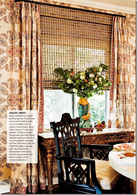print curtains with blinds
