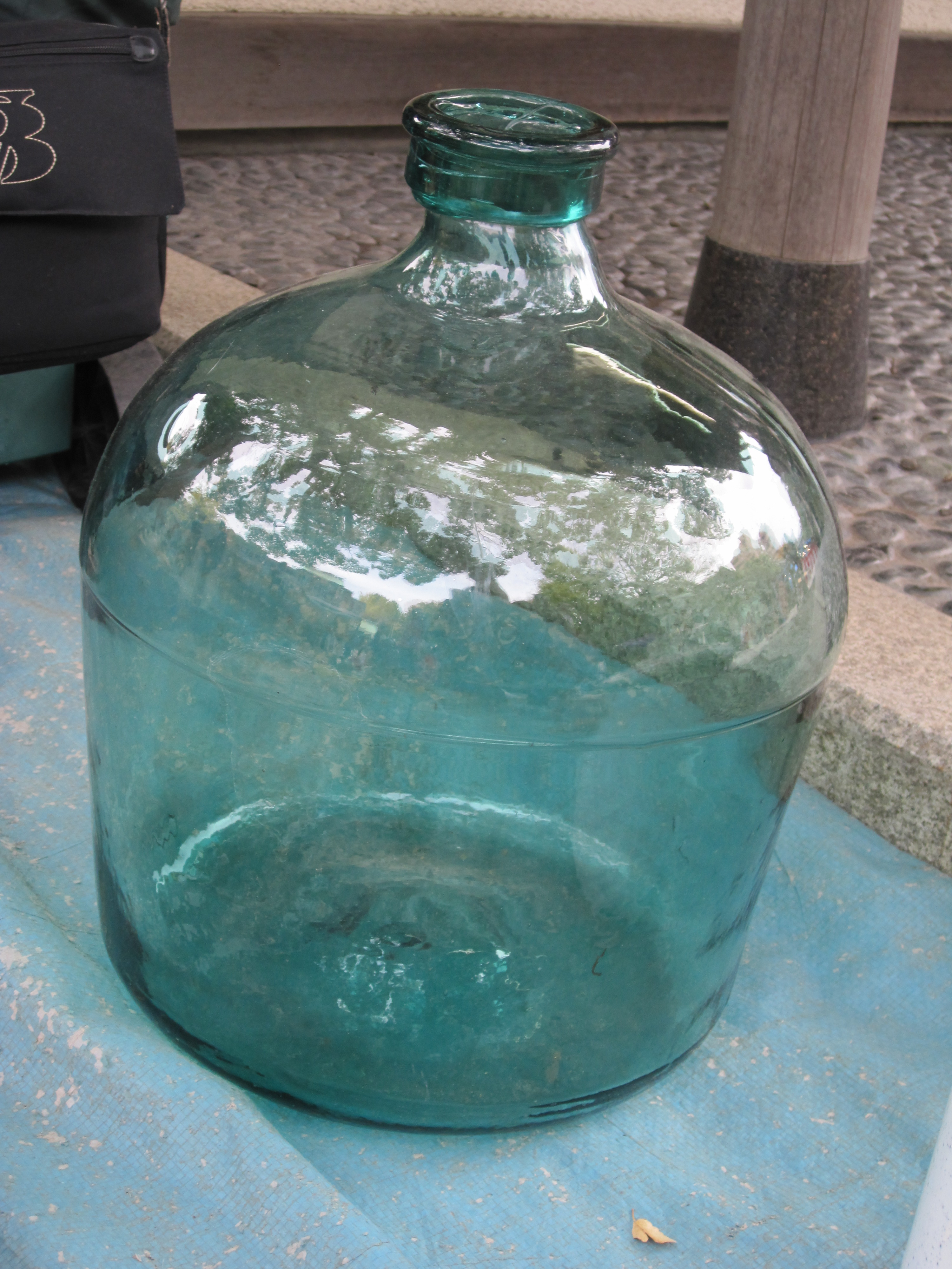 vintage Japanese glass bottle