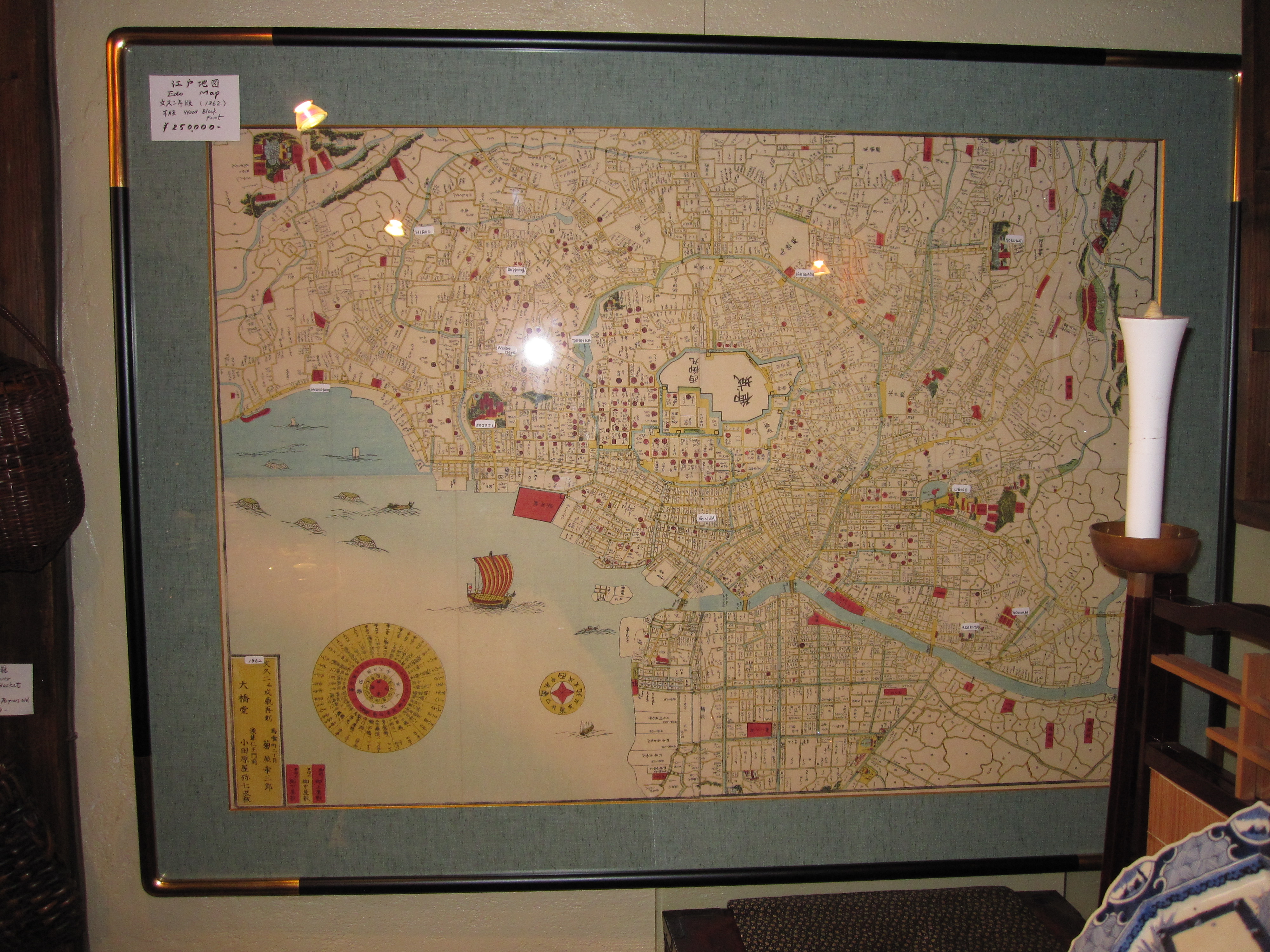 antique map of tokyo