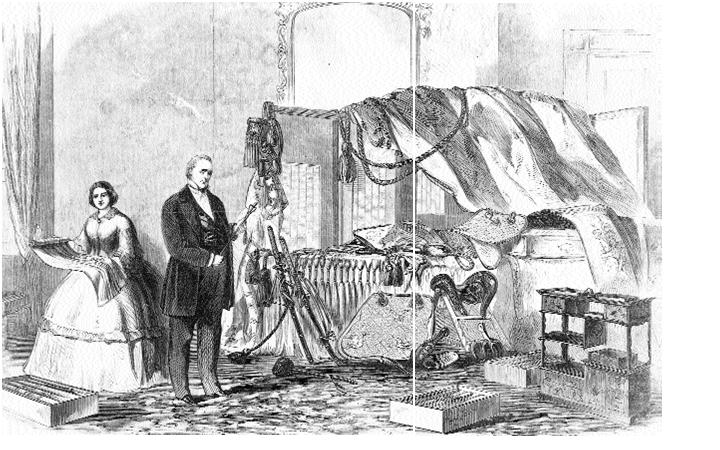 newpaper 1860 japanese gifts to white house