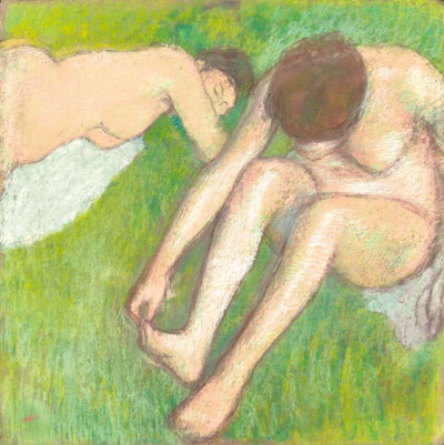 Two-Bathers-on-the-Grass Degas 1896