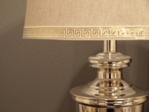 Lamp-Shade-with-Greek-Key-Trim from A Well Dressed Home