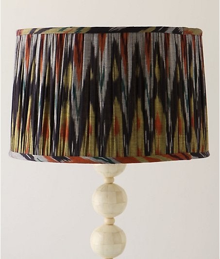 Anthropologie pleated ikat shade