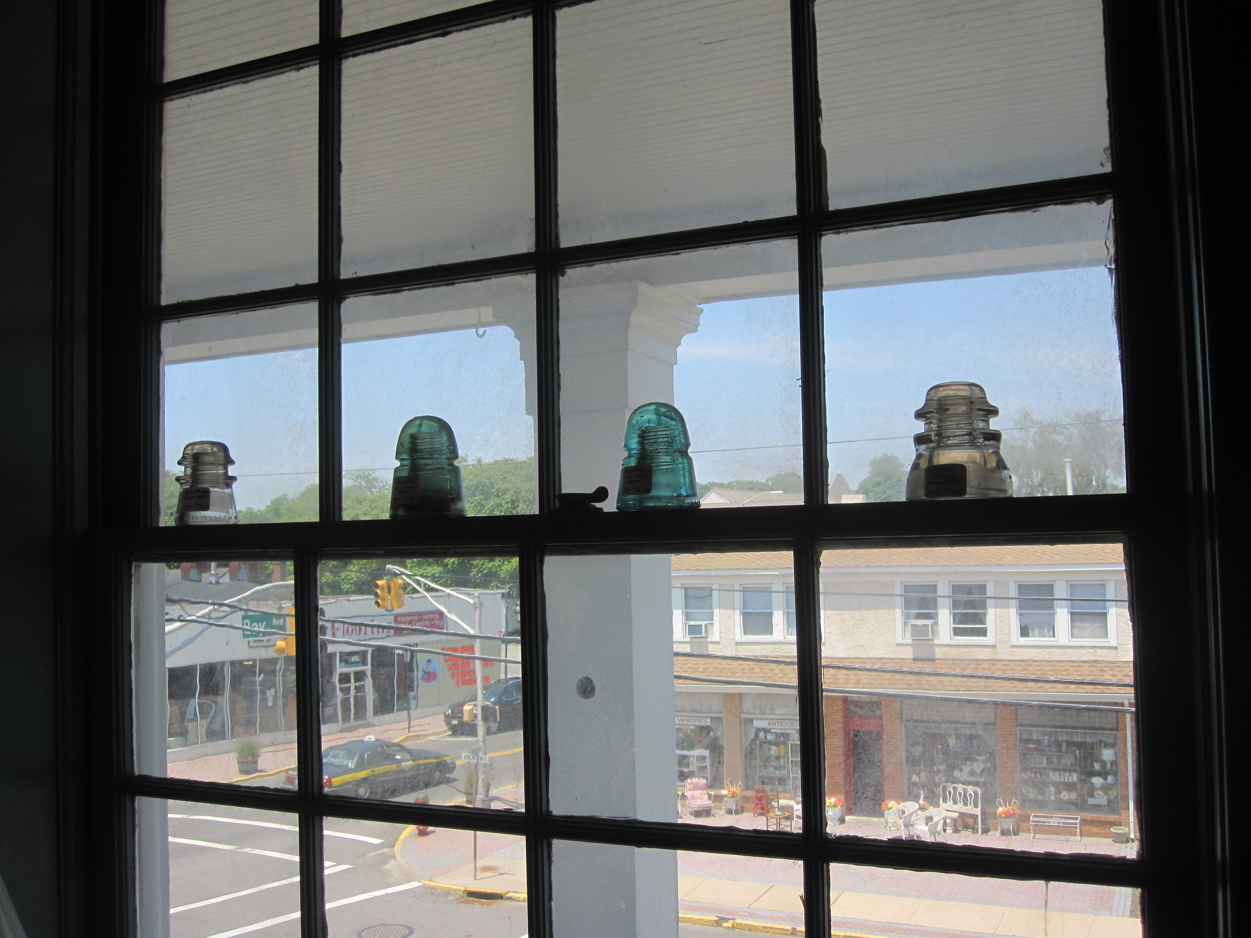Glass Insulators in the window