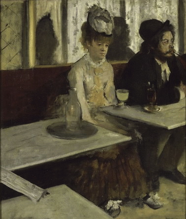 Edgar Degas In a Café, also called Absinthe 1873