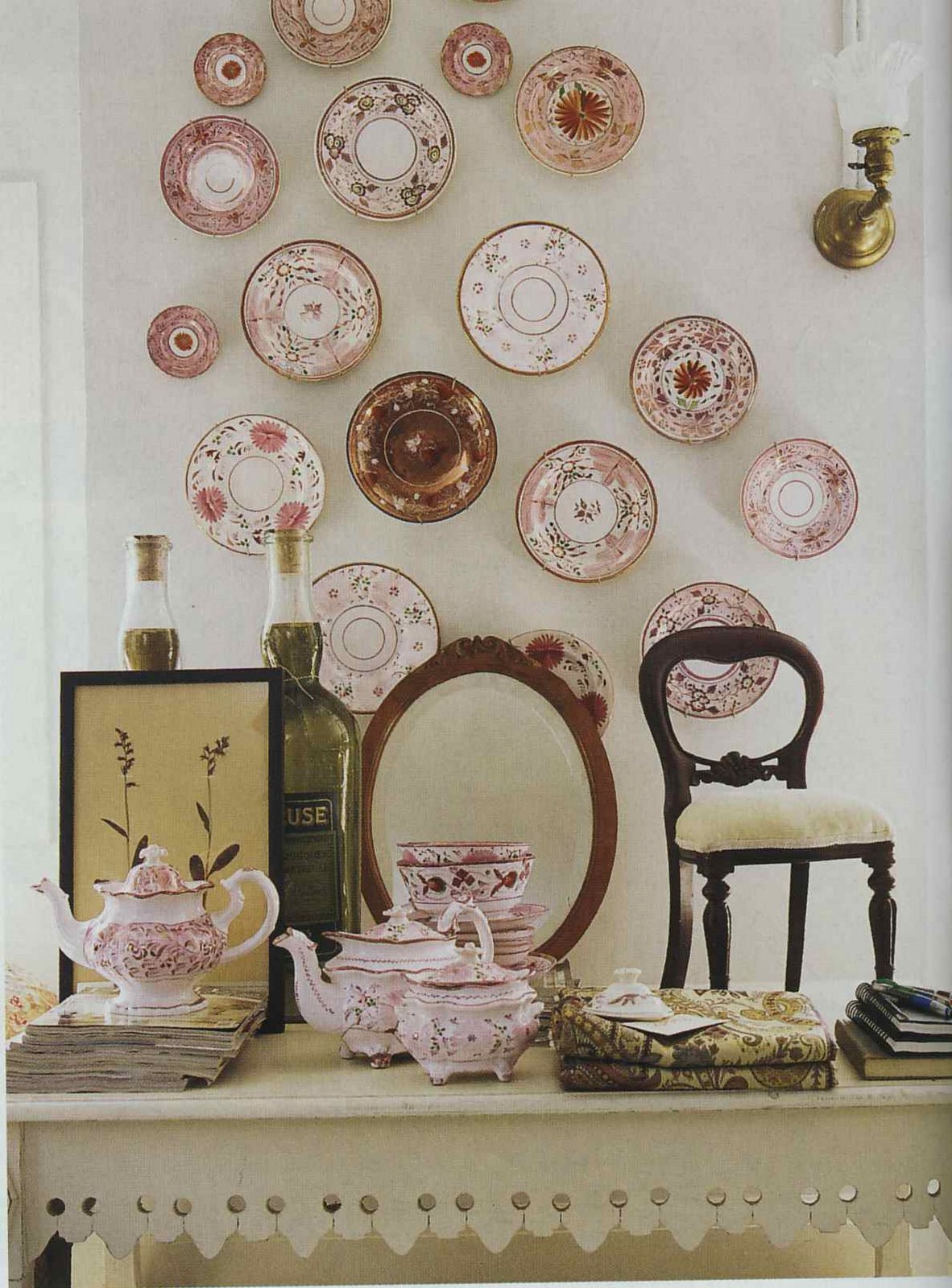 pink lustreware