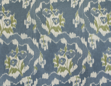 Parlor Textiles French Ikat Classic Blue