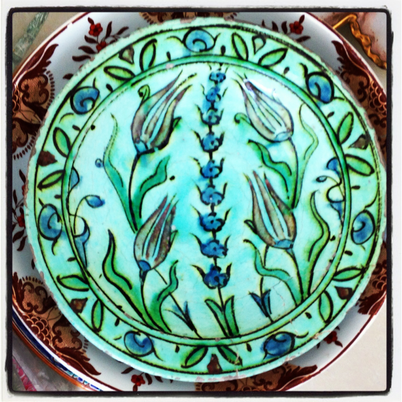 Iznik plate from new Doha antique store