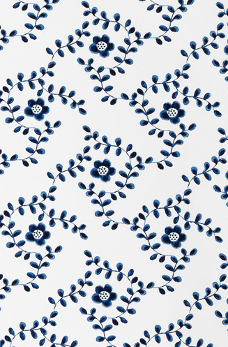 Angsruta Fabric Ikea blue white