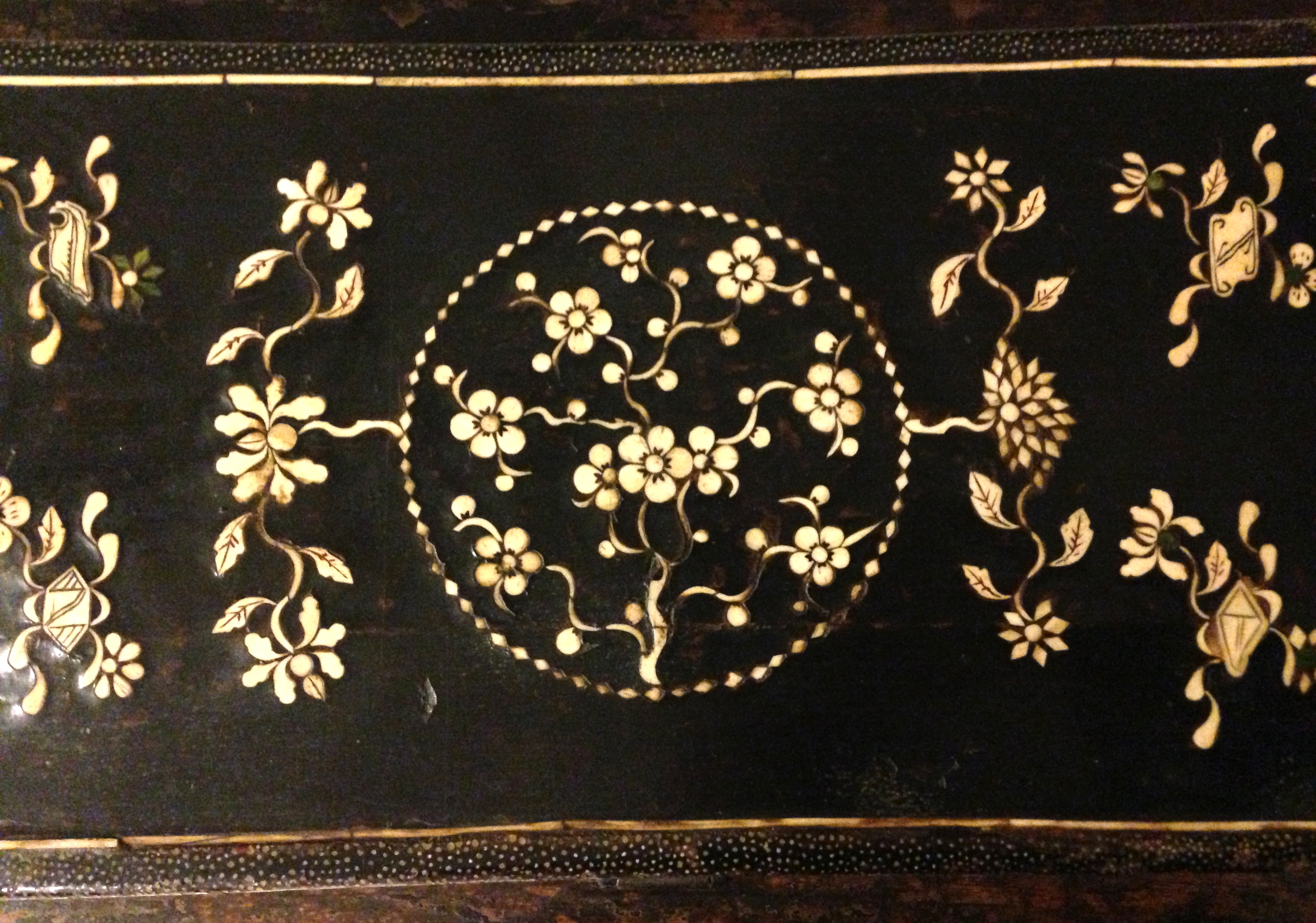 ivory inlay detail