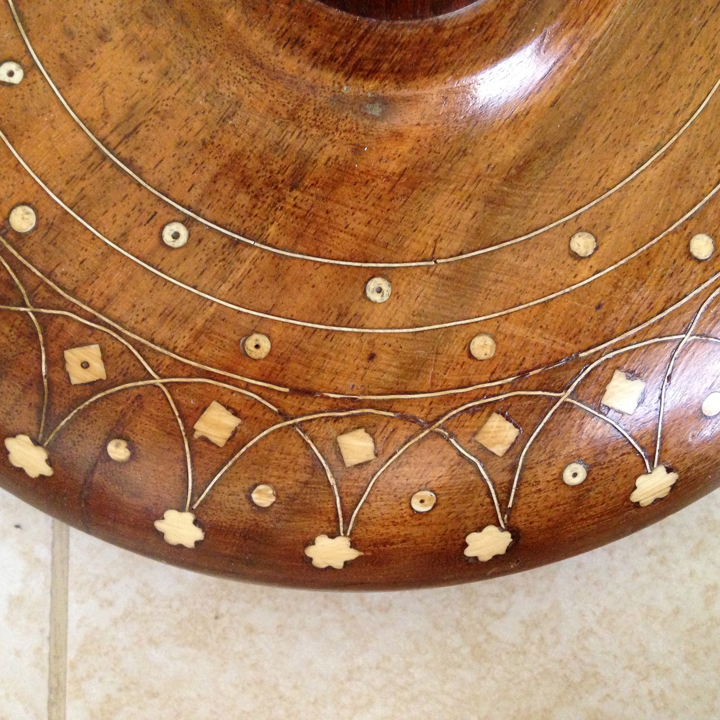 Syrian lamp inlay detail